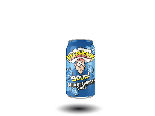 Warheads Sour Blue Rasberry Soda 355ml