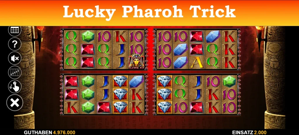 lucky pharaoh trick